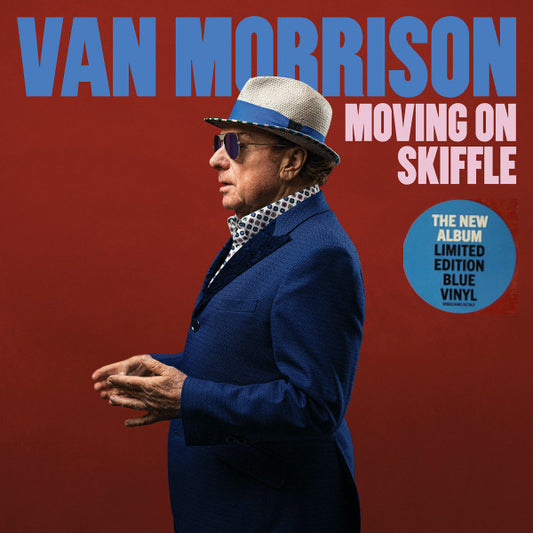 Van Morrison Moving On Skiffle Blue Vinyl LP Exile M