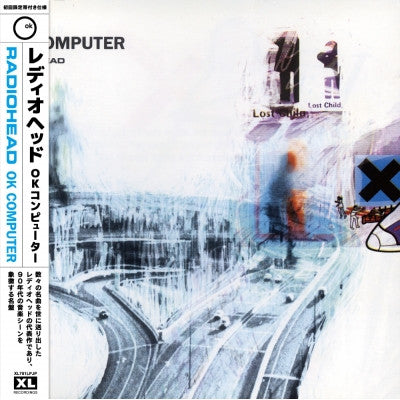 Radiohead Ok Computer 2LP Vinyl Japanese Obi Black Record XL781LPJP Used