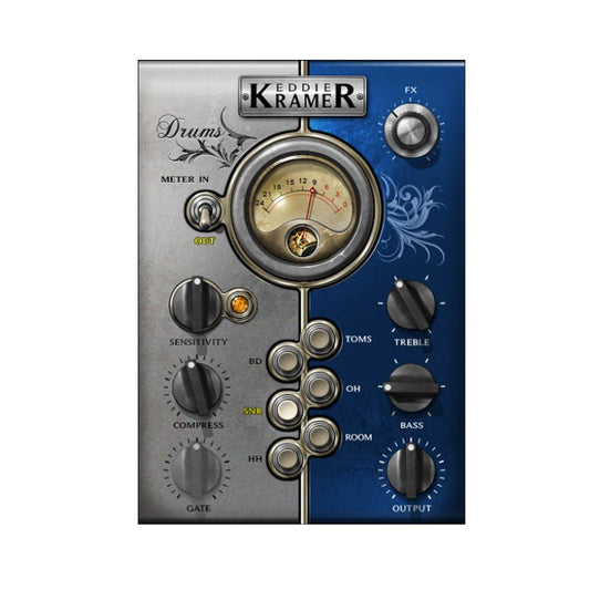 Waves Eddie Kramer Drum Channel Plugin Software Digital Delivery 2hr