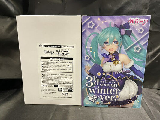 Hatsune Miku 3Rdeason Winter Ver. Figure Limited Set Used, Regular Edition