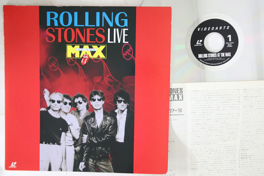 Rolling Stones At The Max Laserdisc Video Arts VG OBI & Insert Included