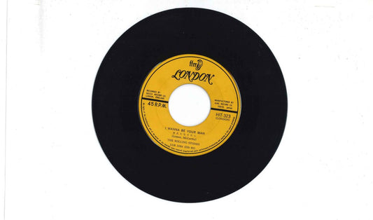 Rolling Stones I Wanna Be Your Man / Stoned 7" Vinyl Pink Sleeve VG- London HIT323