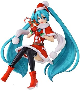 Sega Hatsune Miku Series Super Premium Figure Xmas 2018 Used Collectible