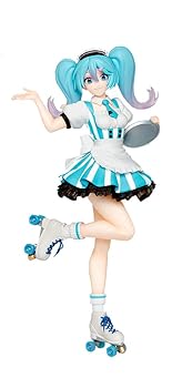 Taito Vocaloid Hatsune Miku Figure Café Maid Costume Used