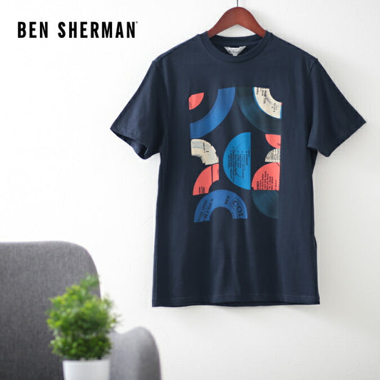 Ben Sherman Men’s T-Shirt Dark Navy Regular Fit Gift