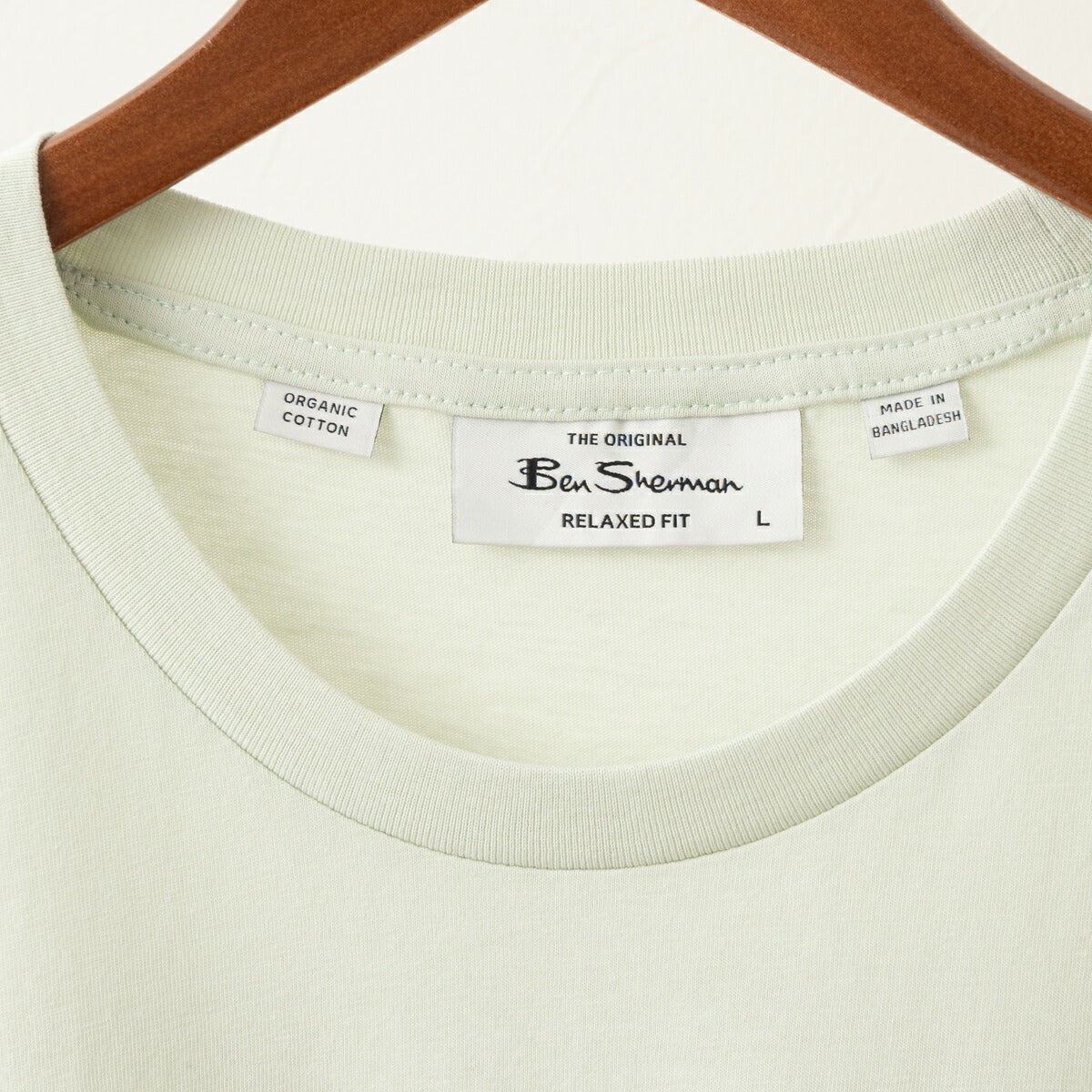 Ben Sherman T-Shirt Back Print Record Music Organic Cotton Short Sleeve