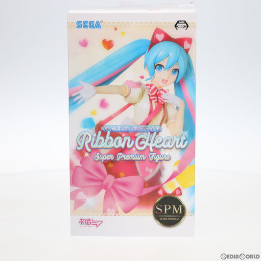 Vocaloid Hatsune Miku Fig Ribbon Heart Super Premium Used Blue/Black Condition