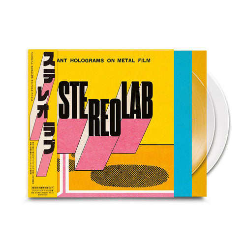 Stereolab Instant Holograms on Metal Film Ltd Clear Vinyl with Japanese Belt