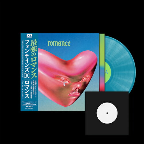 Fontaines D.C. Romance Bonus Ltd Edition Turquoise Blue Vinyl with Japanese Belt