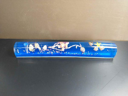 Glass Seashell Paperweight, Decorative Office Desk Accessory, Used | Japanpricenet