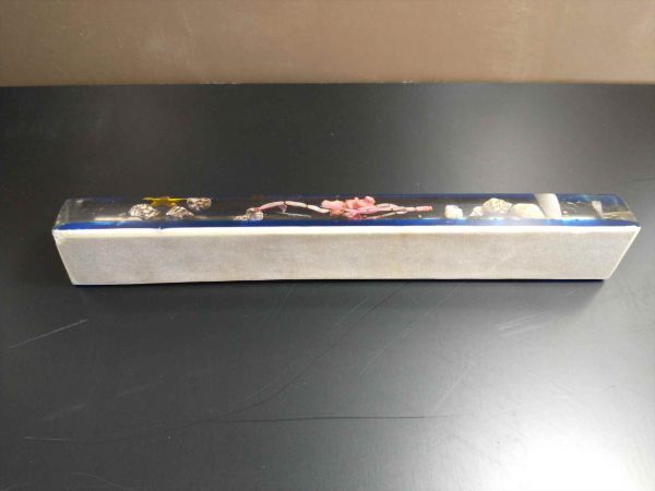 Glass Seashell Paperweight, Decorative Office Desk Accessory, Used | Japanpricenet