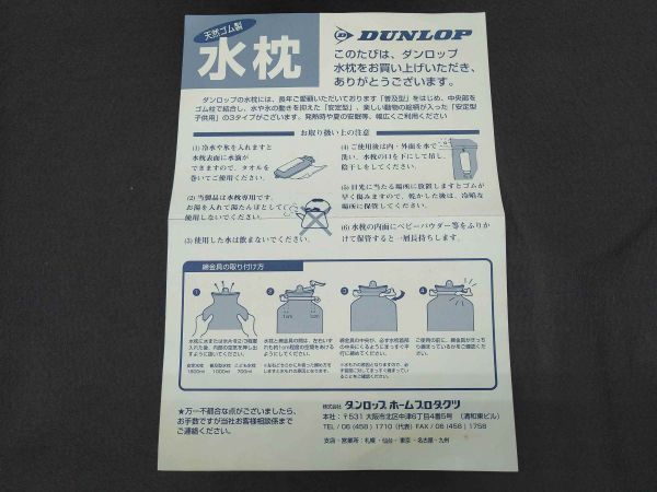 Showa Retro Water Pillow Children's Water Bed Used 17x4.5in | Japanpricenet