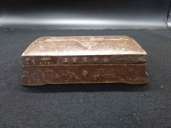 National Diet Building Brass Souvenir Jewelry Box Retro Antique Collectible | Japanpricenet