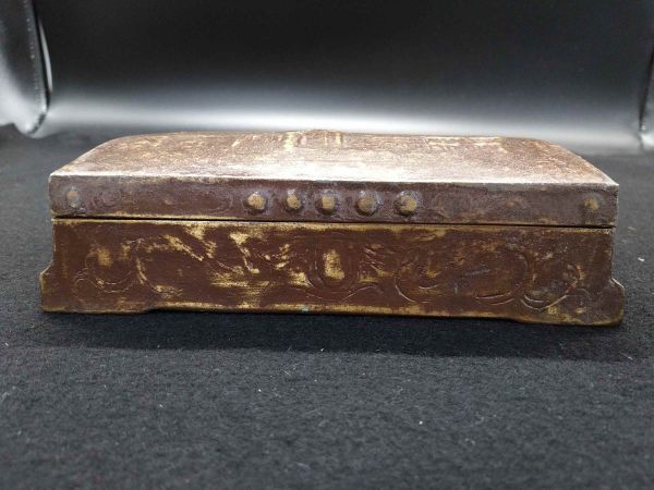 National Diet Building Brass Souvenir Jewelry Box Retro Antique Collectible | Japanpricenet