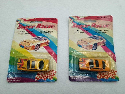 Super Racer Mini Car Set of 2 Yellow Unopened Toy Collectible New | Japanpricenet