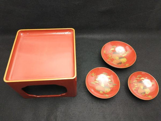Vintage Lacquerware Sake Cup Set 3 pcs Large Medium Small Retro Antique | Japanpricenet
