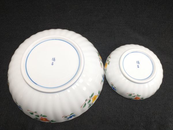 Tachibana-kichi Parent-Child Bowl Set 5 Large Plates 5 Small Plates Used | Japanpricenet