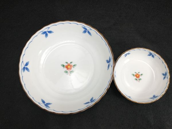 Tachibana-kichi Parent-Child Bowl Set 5 Large Plates 5 Small Plates Used | Japanpricenet