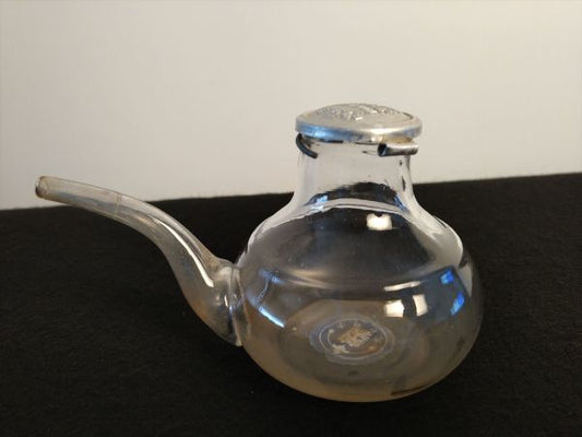 Vintage Glass Medicine Bottle Retro Nakaya Style Antiques Used | Japanpricenet