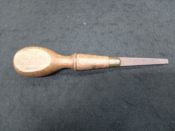 Engraved Leather Craft Tool 14.2cm Retro Antique DIY Used Collectible | Japanpricenet