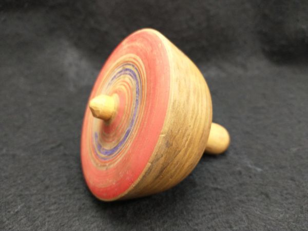 Wooden Top Toy Retro Spinning Top Handmade Collectible Used | Japanpricenet