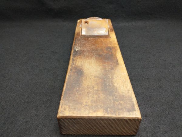 Vintage Engraved Wooden Planer 12" Antique Collector's Tool Used Pre-owned | Japanpricenet