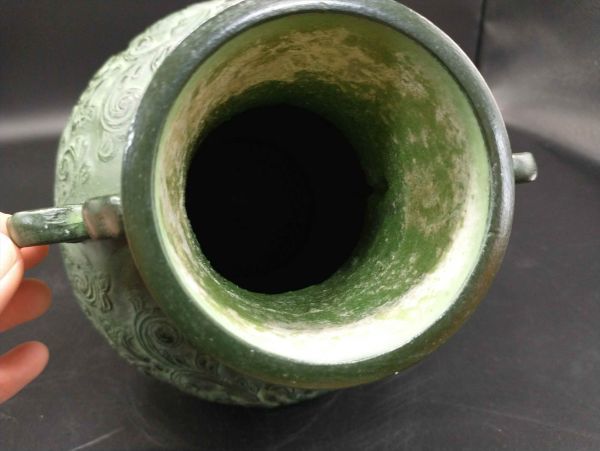 Rusted Copper Vase 14cm x 8in, 20cm x 8in, Public School Mutual Aid Used | Japanpricenet