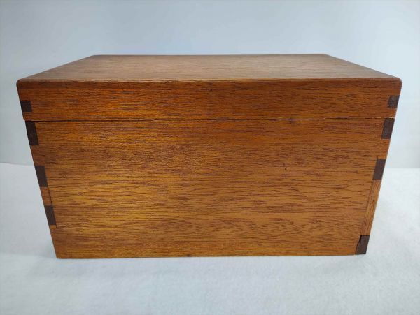Vintage wooden sewing box with drawers, 7.4" x 6.7" used furniture | Japanpricenet