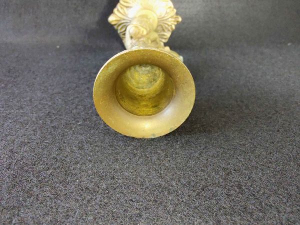 Brass Antique Candle Holder Retro Western Style Used Vintage | Japanpricenet