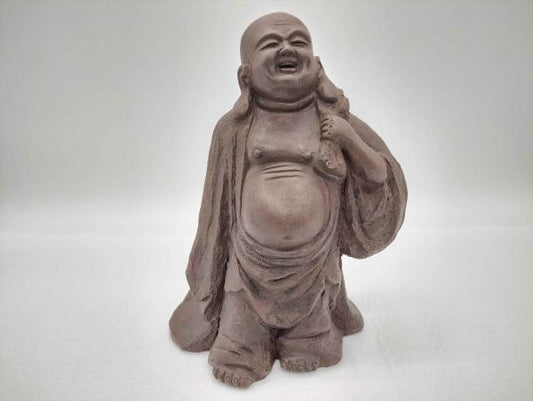 Bizen Ware Hotei Buddha Figurine Antique Seven Lucky Gods Pottery Used | Japanpricenet