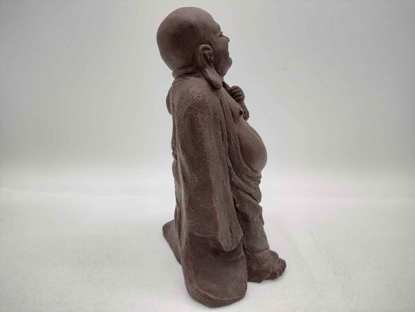 Bizen Ware Hotei Buddha Figurine Antique Seven Lucky Gods Pottery Used | Japanpricenet
