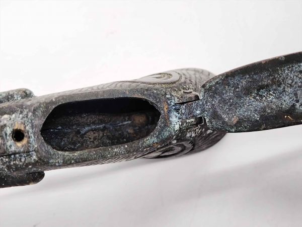 Antique Brass Matchlock Handgun Left Triskelion, Vintage Imitation Gun, Used | Japanpricenet