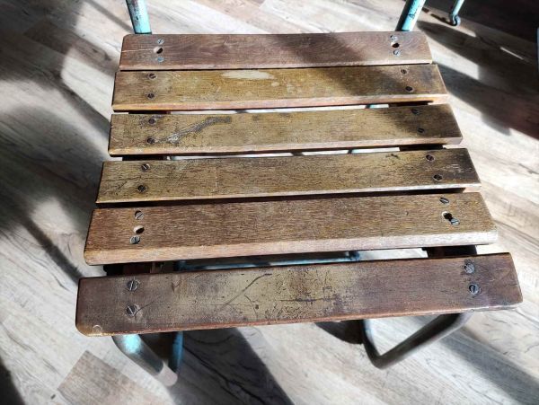 Vintage Showa Era Retro School Chair Shabby Chic Used Japan | Japanpricenet