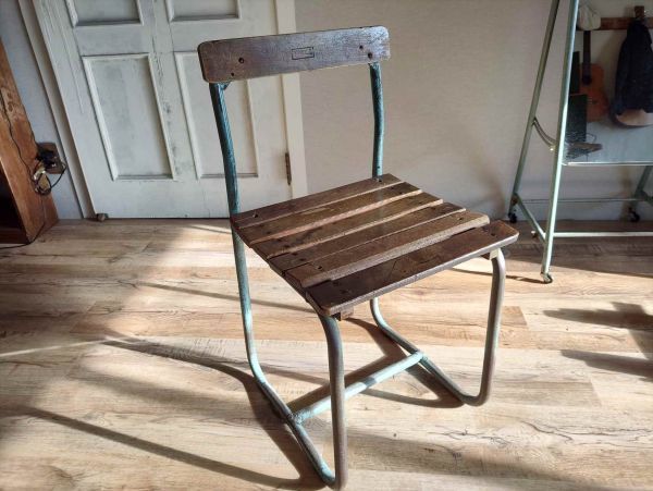 Vintage Showa Era Retro School Chair Shabby Chic Used Japan | Japanpricenet