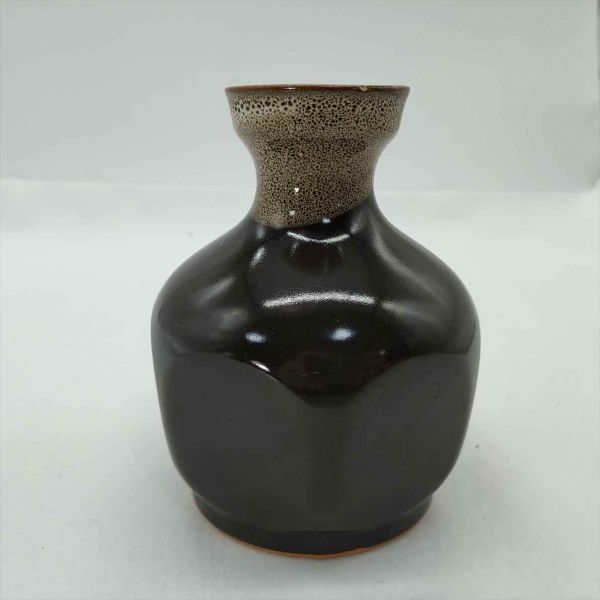 Black Antique Sake & Soba Soup Container Tokkuri Used Kitchen Seasoning | Japanpricenet