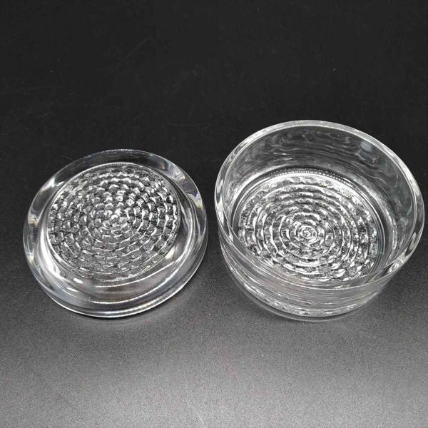 Vintage Glass Candy Pot 4" Small Trinket Box Antique Used | Japanpricenet