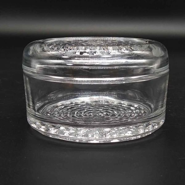 Vintage Glass Candy Pot 4" Small Trinket Box Antique Used | Japanpricenet