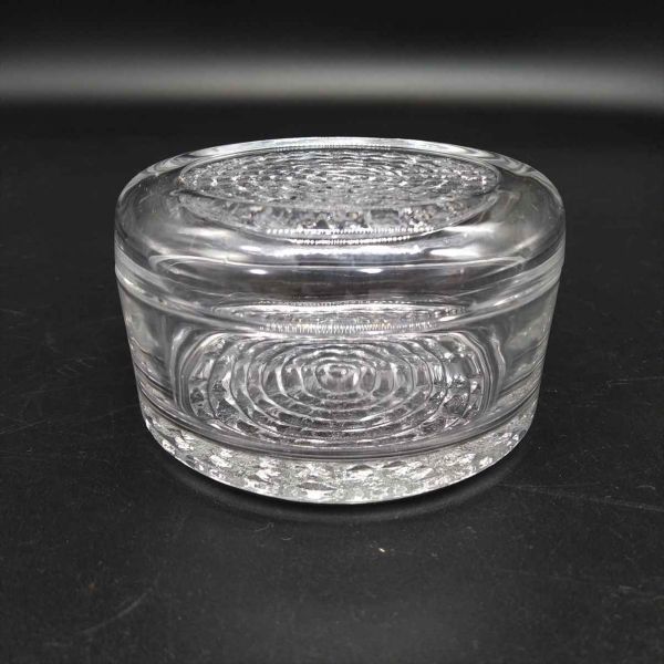 Vintage Glass Candy Pot 4" Small Trinket Box Antique Used | Japanpricenet