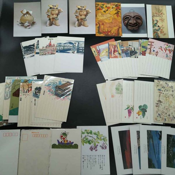 Retro Postcard Set of 64 Illustrations Local Host Cards Used | Japanpricenet