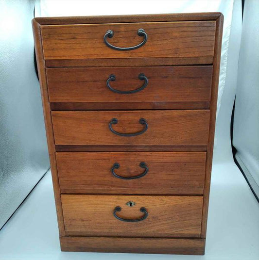 Vintage 5-drawer Chest of Drawers Antique Folk Cabinet Retro Storage Mid-Century | Japanpricenet