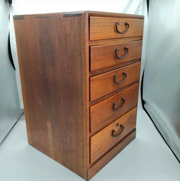Vintage 5-drawer Chest of Drawers Antique Folk Cabinet Retro Storage Mid-Century | Japanpricenet