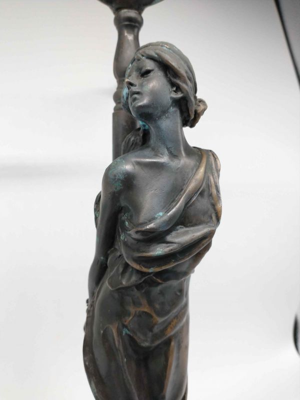 Emmanuel Villanis Vintage Western Style Desk Lamp Antique Interior Used | Japanpricenet