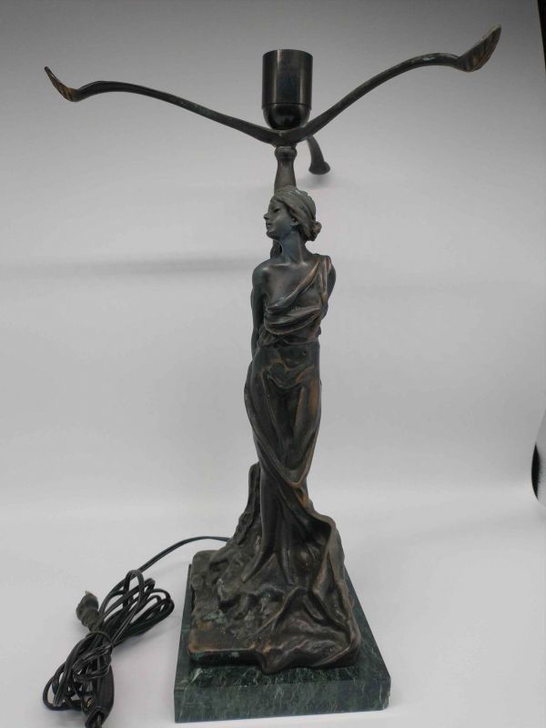 Emmanuel Villanis Vintage Western Style Desk Lamp Antique Interior Used | Japanpricenet