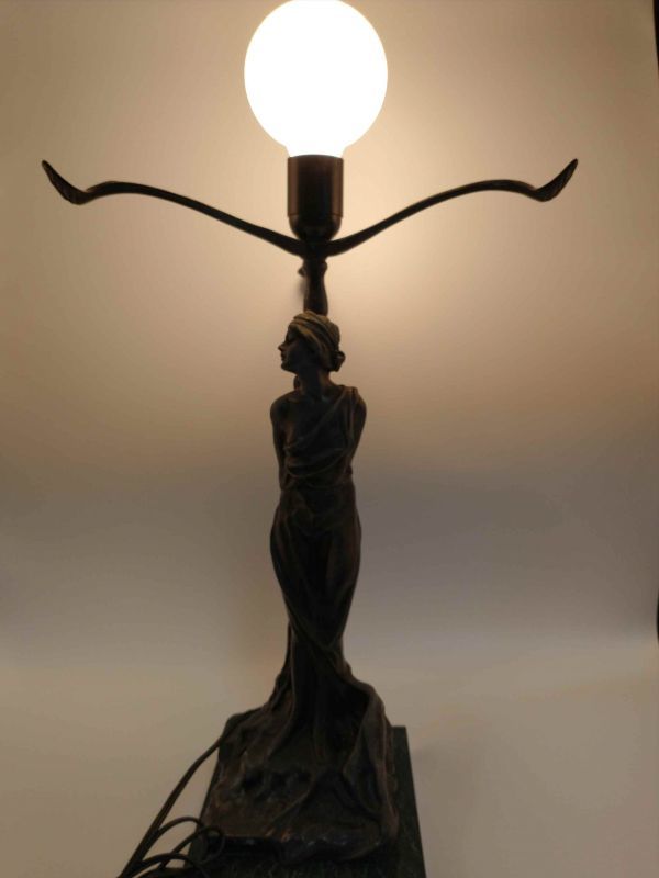 Emmanuel Villanis Vintage Western Style Desk Lamp Antique Interior Used | Japanpricenet