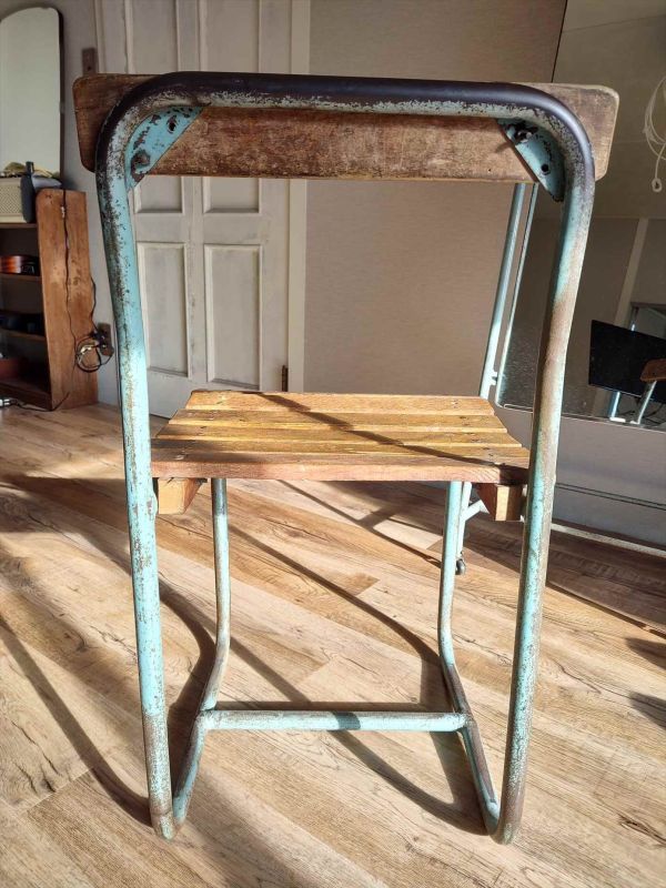 Vintage Showa Era Retro School Chair Shabby Chic Used Japan | Japanpricenet