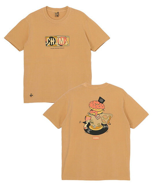 Chums Record Donuts Graphic T-Shirt Cotton Short Sleeve M/L/XL