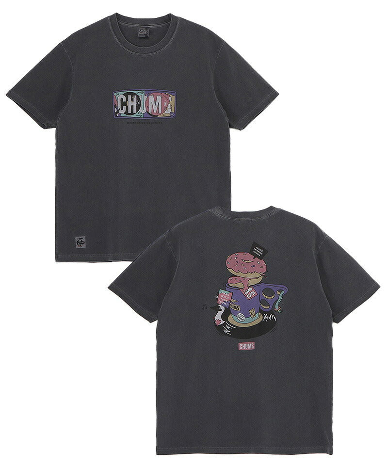Chums Record Donuts Graphic T-Shirt Cotton Short Sleeve M/L/XL